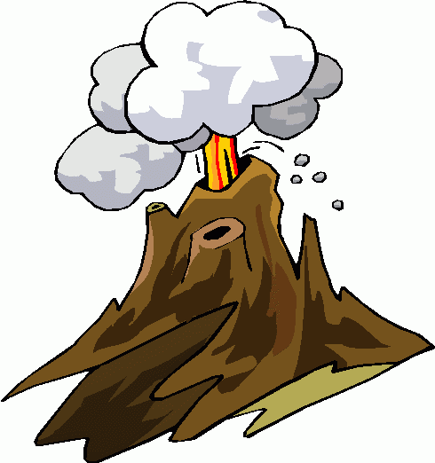 free animated volcano clipart - photo #5